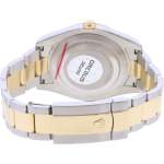 Montre d'occasion ROLEX DateJust 41 Wimbledon homme mouvement automatique certifié (cosc) bracelet or jaune 750/000 et acier - vue 3