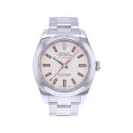 Montre d'occasion ROLEX Milgauss homme mouvement automatique certifié (cosc) bracelet acier - vue 1