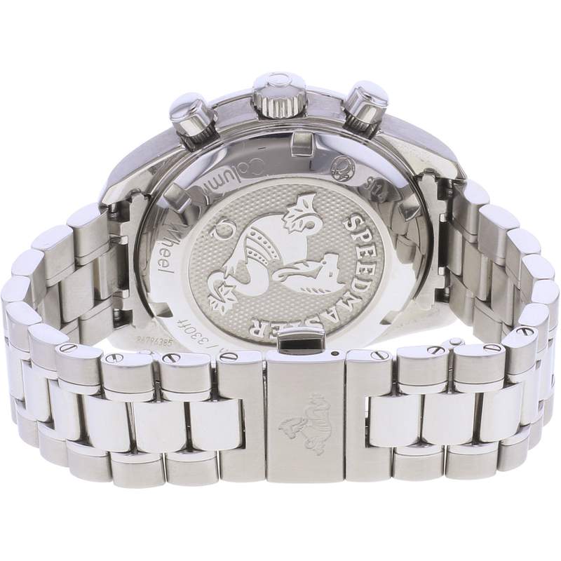 Montre d'occasion OMEGA Speedmaster 38 homme mouvement automatique certifié (cosc) bracelet acier - vue 3