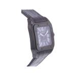Montre d'occasion CARTIER Santos 100 Carbone homme automatique bracelet cuir d'origine - vue 2