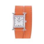 Montre d'occasion HERMES Heure H femme quartz bracelet cuir - vue 1