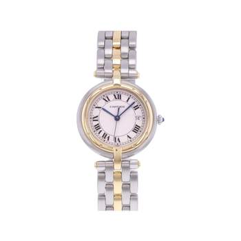 Montre d'occasion CARTIER Panthère Vendôme femme quartz bracelet or jaune 750/000 et acier