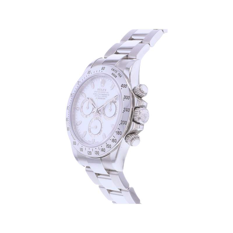 Montre d'occasion ROLEX Cosmograph Daytona APH homme mouvement automatique certifié (cosc) bracelet acier - vue D2