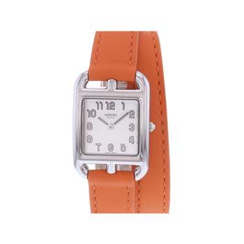 Montre d'occasion HERMES Cape Cod femme quartz bracelet cuir