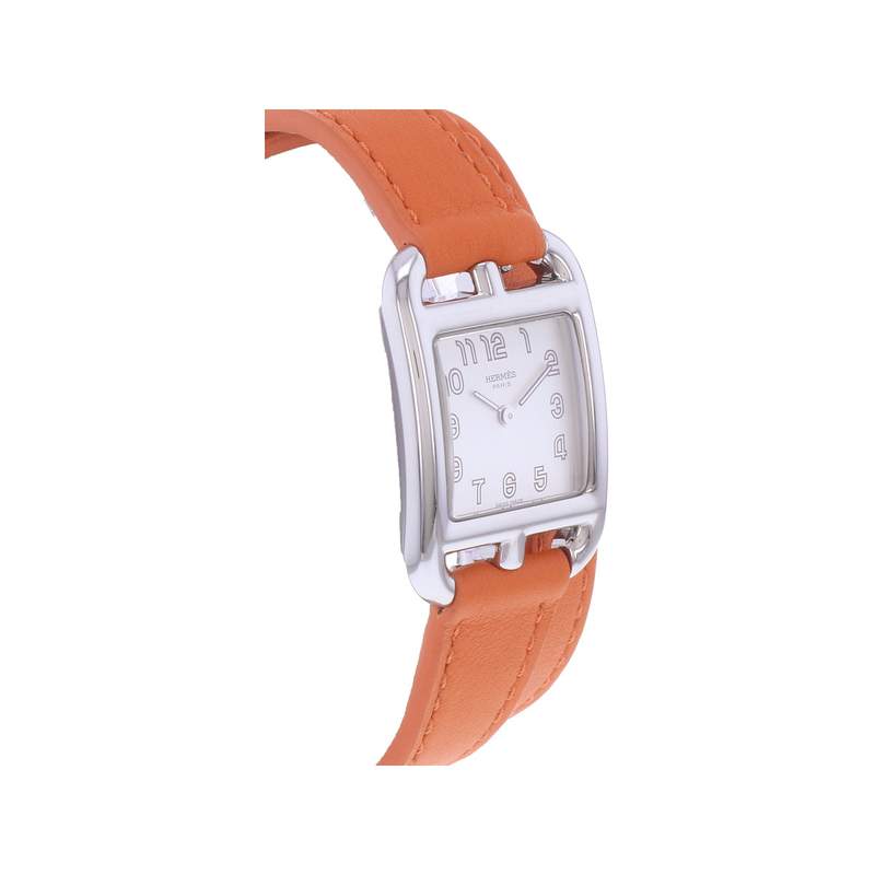 Montre d'occasion HERMES Cape Cod femme quartz bracelet cuir - vue 2
