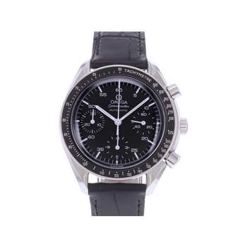 Montre d'occasion OMEGA Speedmaster Reduced homme automatique bracelet cuir
