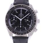 Montre d'occasion OMEGA Speedmaster Reduced homme automatique bracelet cuir - vue D1