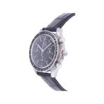 Montre d'occasion OMEGA Speedmaster Reduced homme automatique bracelet cuir - vue D2