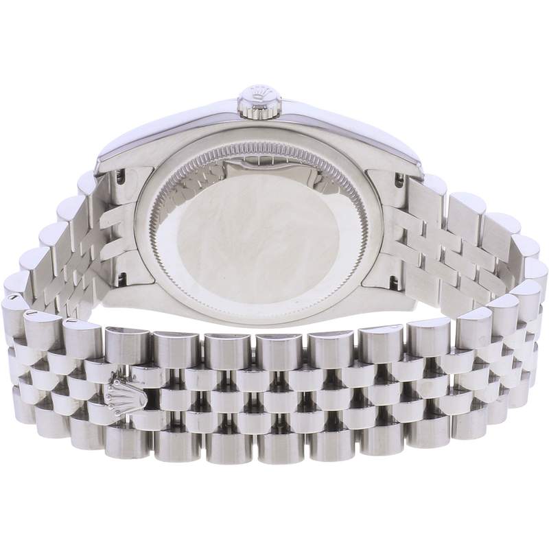Montre d'occasion ROLEX DateJust 36 homme mouvement automatique certifié (cosc) bracelet acier - vue 3