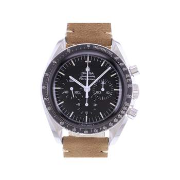Montre d'occasion OMEGA Speedmaster Moonwatch Vintage homme mécanique bracelet cuir cresus