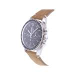 Montre d'occasion OMEGA Speedmaster Moonwatch Vintage homme mécanique bracelet cuir cresus - vue D2