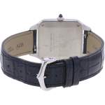 Montre d'occasion CARTIER Santos Dumont homme quartz bracelet cuir d'origine - vue 3