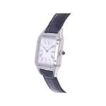 Montre d'occasion CARTIER Santos Dumont homme quartz bracelet cuir d'origine - vue D2