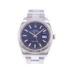 Montre d'occasion ROLEX DateJust 41 homme mouvement automatique certifié (cosc) bracelet acier - vue 1