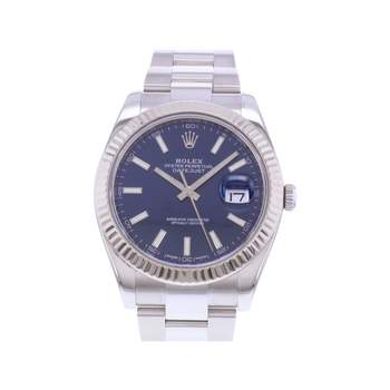 Montre d'occasion ROLEX DateJust 41 homme mouvement automatique certifié (cosc) bracelet acier