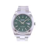 Montre d'occasion ROLEX DateJust 41 Mint homme mouvement automatique certifié (cosc) bracelet acier - vue 1