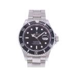 Montre d'occasion ROLEX Submariner Date homme mouvement automatique certifié (cosc) bracelet acier - vue 1