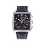 Montre d'occasion TAG HEUER Monaco Chronographe homme automatique bracelet cuir cresus - vue 1