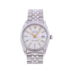 Montre d'occasion ROLEX DateJust homme mouvement automatique certifié (cosc) bracelet acier - vue 1