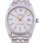 Montre d'occasion ROLEX DateJust homme mouvement automatique certifié (cosc) bracelet acier - vue D1