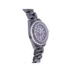 Montre d'occasion CHANEL J12 33 mm Index diamants femme quartz bracelet céramique - vue 2