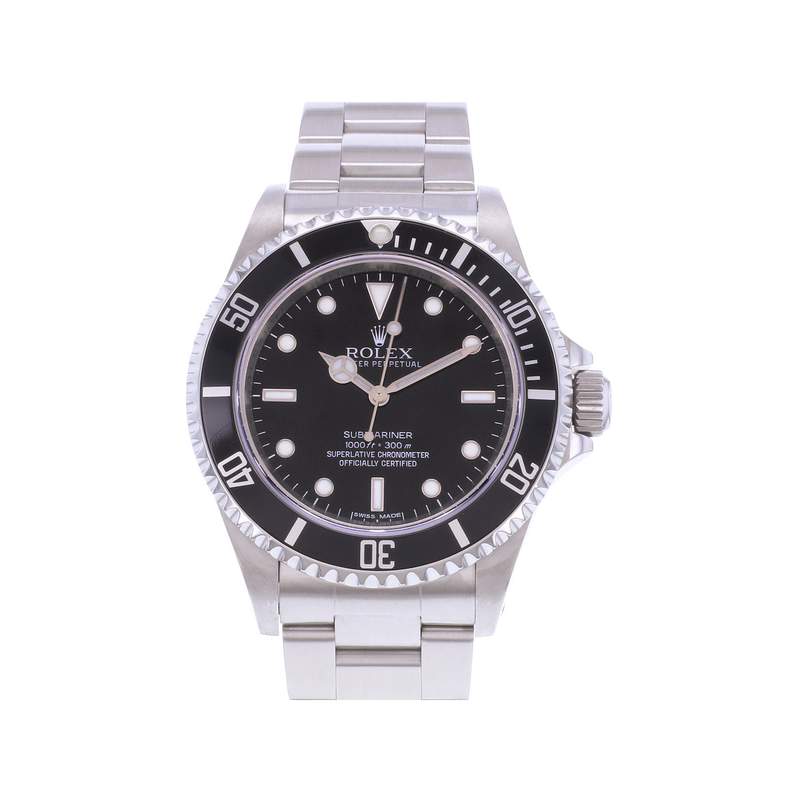 Montre d'occasion ROLEX Submariner 4 Lignes homme mouvement automatique certifié (cosc) bracelet acier - vue 1