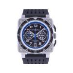 Montre d'occasion BELL & ROSS BR03-94 Chronographe ALPINE homme automatique bracelet caoutchouc - vue 1