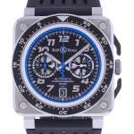 Montre d'occasion BELL & ROSS BR03-94 Chronographe ALPINE homme automatique bracelet caoutchouc - vue D1