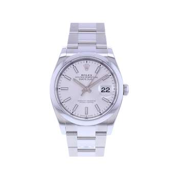 Montre d'occasion ROLEX DateJust 36 homme mouvement automatique certifié (cosc) bracelet acier