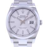 Montre d'occasion ROLEX DateJust 36 homme mouvement automatique certifié (cosc) bracelet acier - vue D1