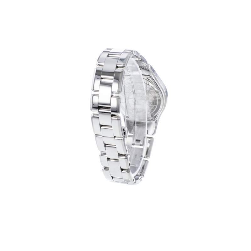 Montre d'occasion BAUME ET MERCIER Linea Diamants femme quartz bracelet acier - vue D4