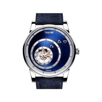 Montre d'occasion TRILOBE Les Matinaux 40.5 mm homme automatique bracelet cuir d'origine