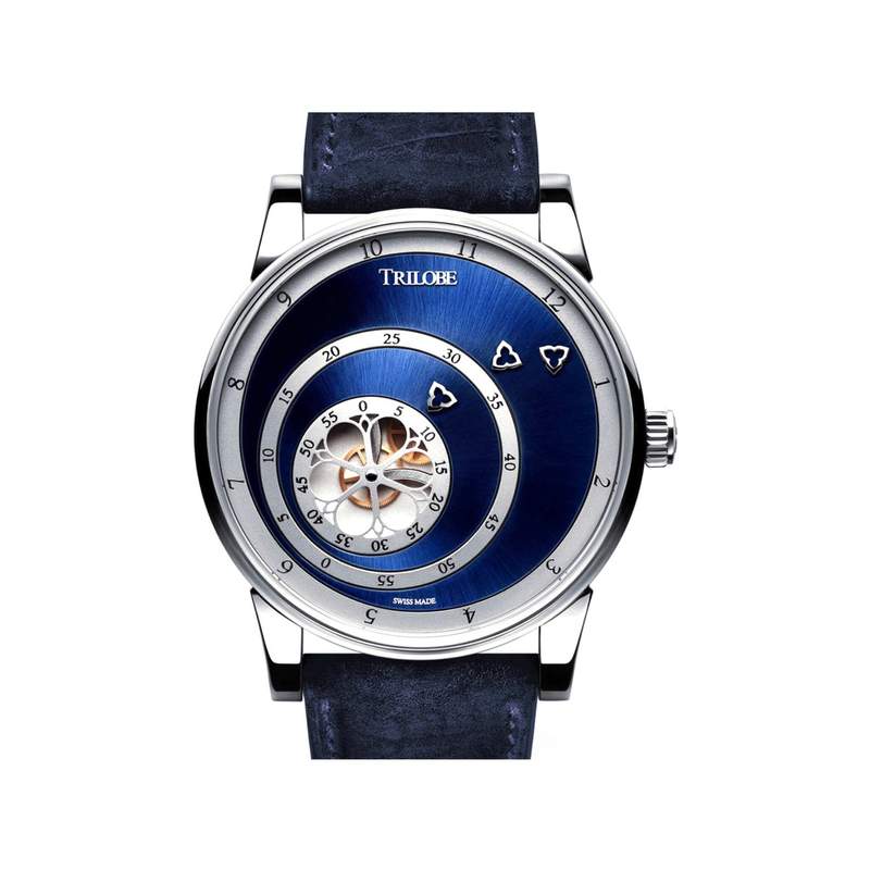 Montre d'occasion TRILOBE Les Matinaux 40.5 mm homme automatique bracelet cuir d'origine - vue 1