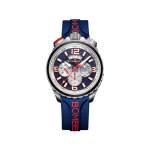Montre d'occasion BOMBERG Bolt-68 Heritage Blue and Red homme quartz bracelet caoutchouc - vue 1