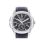 Montre d'occasion PATEK PHILIPPE Aquanaut Travel Time homme mouvement automatique certifié (cosc) bracelet caoutchouc - vue 1