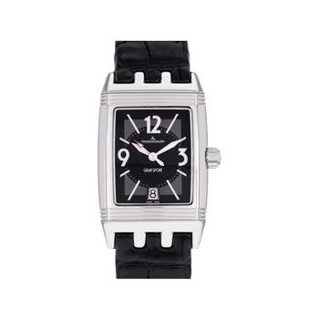 Montre d'occasion JAEGER LECOULTRE Reverso Gran'Sport mixte automatique bracelet cuir cresus