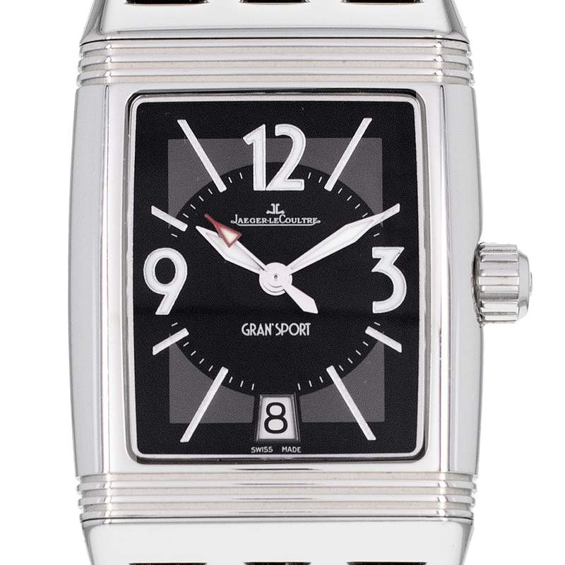 Montre d'occasion JAEGER LECOULTRE Reverso Gran'Sport mixte automatique bracelet cuir cresus - vue D1