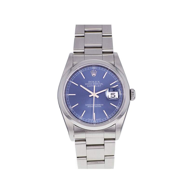 Montre d'occasion ROLEX DateJust mixte mouvement automatique certifié (cosc) bracelet acier - vue 1