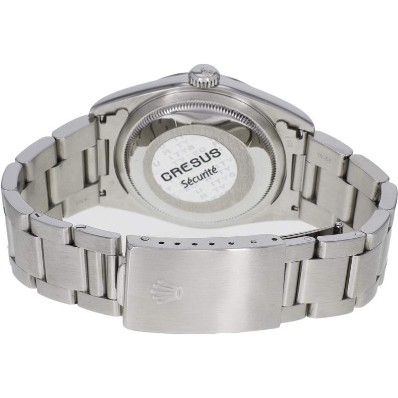 Montre d'occasion ROLEX DateJust mixte mouvement automatique certifié (cosc) bracelet acier - vue 3
