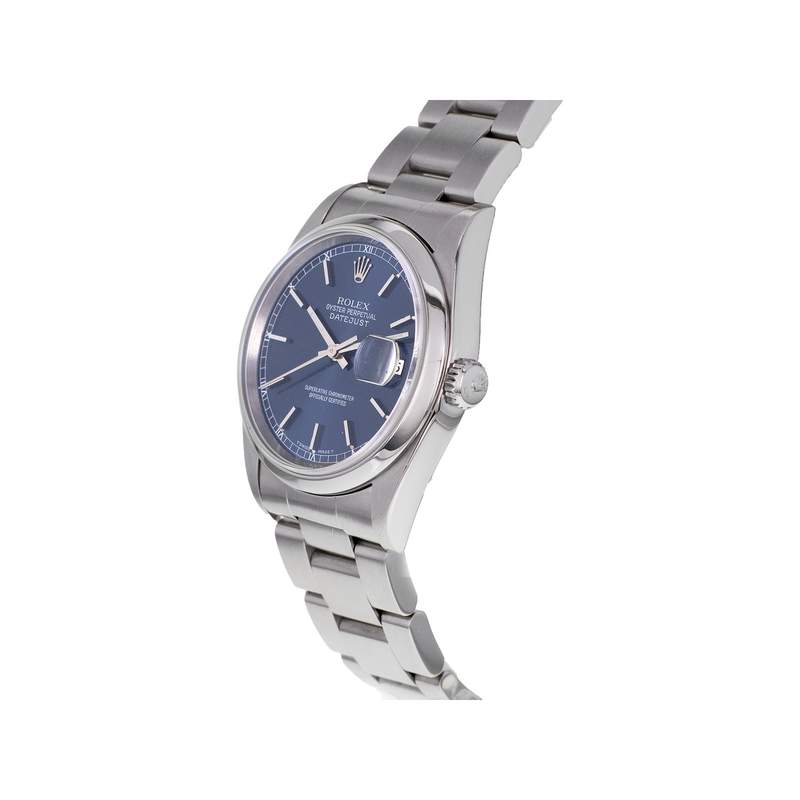 Montre d'occasion ROLEX DateJust mixte mouvement automatique certifié (cosc) bracelet acier - vue D2