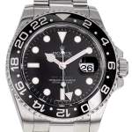Montre d'occasion ROLEX GMT-Master II homme mouvement automatique certifié (cosc) bracelet acier - vue D1