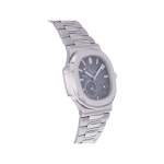 Montre d'occasion PATEK PHILIPPE Nautilus Phases de Lune homme mouvement automatique certifié (cosc) bracelet acier - vue 2