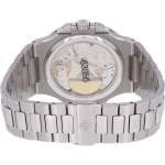 Montre d'occasion PATEK PHILIPPE Nautilus Phases de Lune homme mouvement automatique certifié (cosc) bracelet acier - vue 3