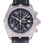 Montre d'occasion BREITLING Crosswind Chronographe homme automatique bracelet cuir cresus - vue D1