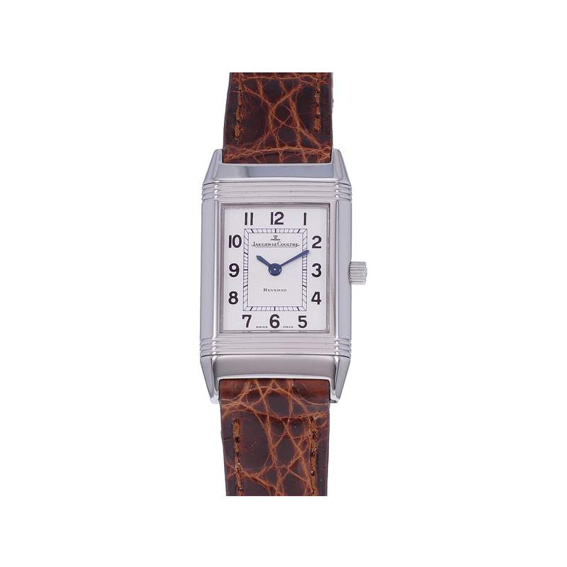 Montre d'occasion JAEGER LECOULTRE Reverso Lady femme quartz bracelet cuir cresus - vue 1
