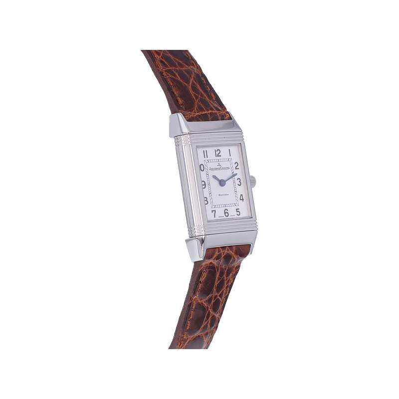 Montre d'occasion JAEGER LECOULTRE Reverso Lady femme quartz bracelet cuir cresus - vue 2