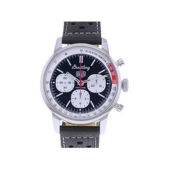 Montre d'occasion BREITLING Top Time Limited Edition 'Deus' homme mouvement automatique certifié (cosc) bracelet cuir d'origine