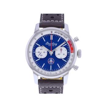 Montre d'occasion BREITLING Top Time Limited Edition Shelby Cobra homme mouvement automatique certifié (cosc) bracelet cuir d'origine