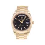Montre d'occasion ROLEX Day-Date Or jaune homme mouvement automatique certifié (cosc) bracelet or jaune 750/000 - vue 1