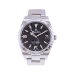 Montre d'occasion ROLEX Explorer I 39 homme mouvement automatique certifié (cosc) bracelet acier - vue 1